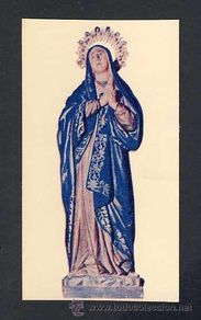 Cartoline: Estampa religiosa: Nuestra Señora de los Dolores, Madre de la Misericordia,en su Parroquia en Madrid
